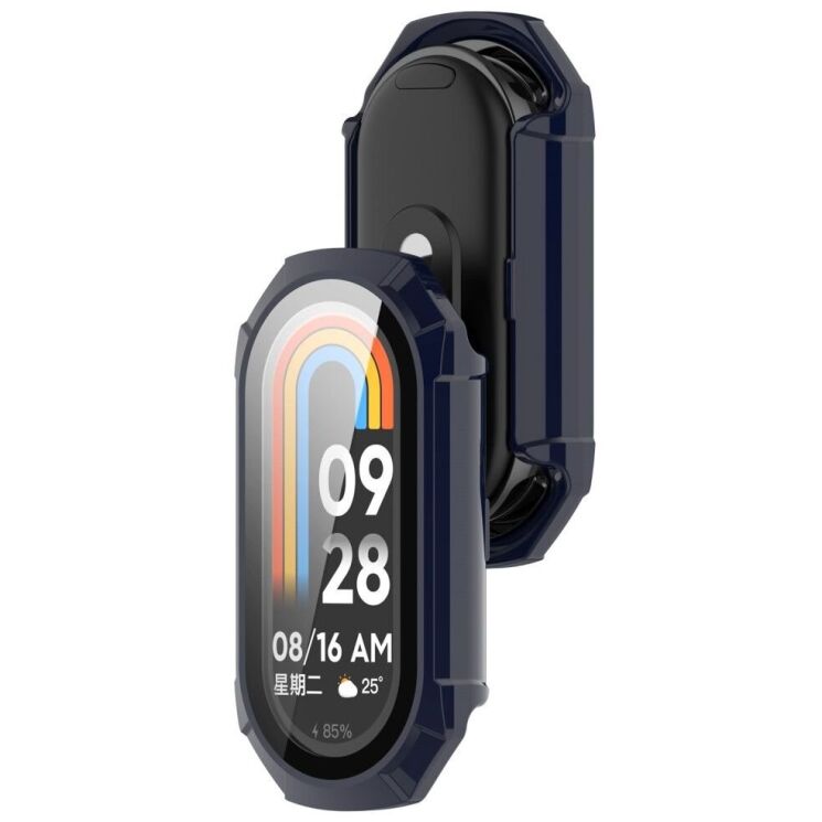 Защитный чехол Deexe Hard Frame для Xiaomi Mi Smart Band 9 - Dark Blue: фото 3 из 8