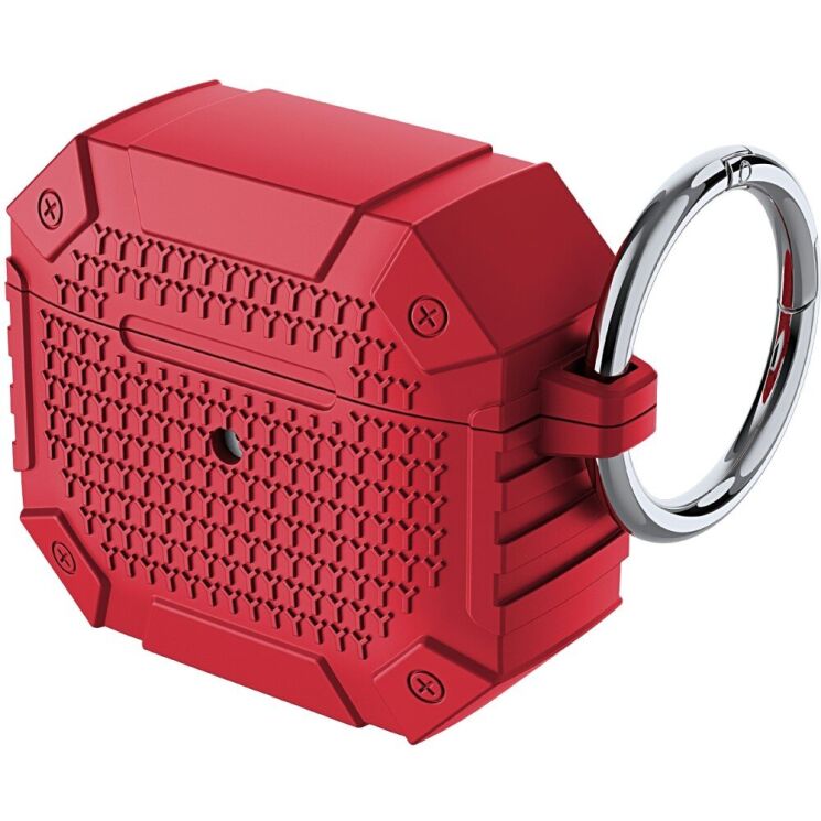 Защитный чехол Deexe Heavy Case для Apple AirPods 4 - Red: фото 1 из 7
