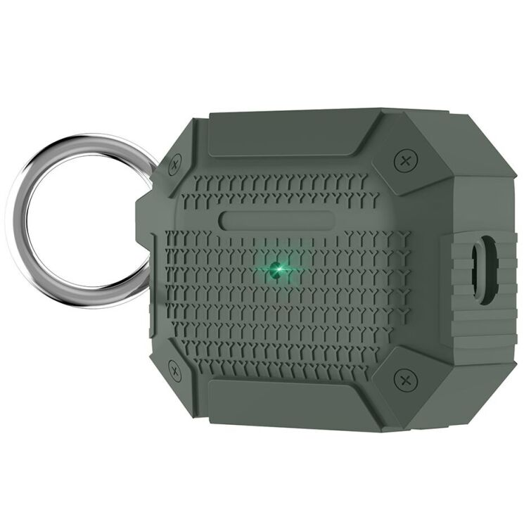 Защитный чехол Deexe Heavy Case для AirPods Pro 3 - Green (390111G) Защитный чехол Deexe Heavy Case для AirPods Pro 3 - Green: фото 1 из 8