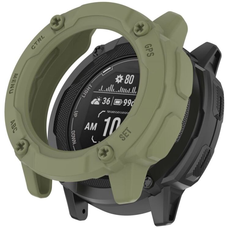 Защитный чехол Deexe Hollow Cover для Garmin Instinct 2X - Jungle Green: фото 1 из 8