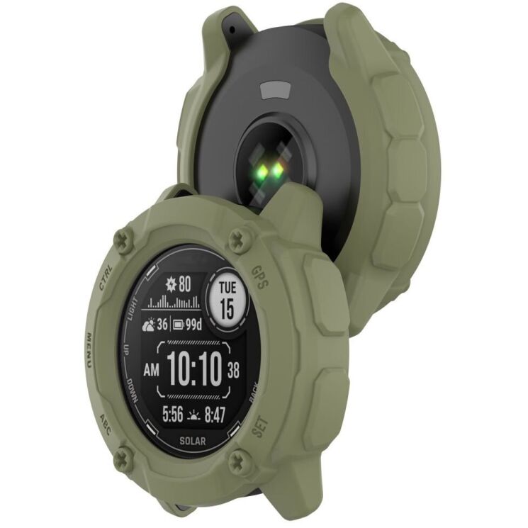 Защитный чехол Deexe Hollow Cover для Garmin Instinct 2X - Jungle Green: фото 3 из 8