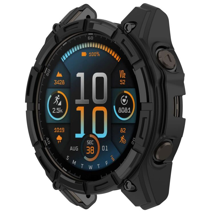 Захисний чохол Deexe Hollow Cover для Garmin Quatix 8 (51mm) - Black: фото 2 з 7