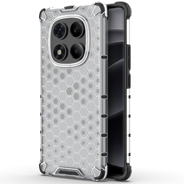 Защитный чехол Deexe Honeycomb Series для Xiaomi Redmi Note 14 Pro - Grey: фото 1 из 5