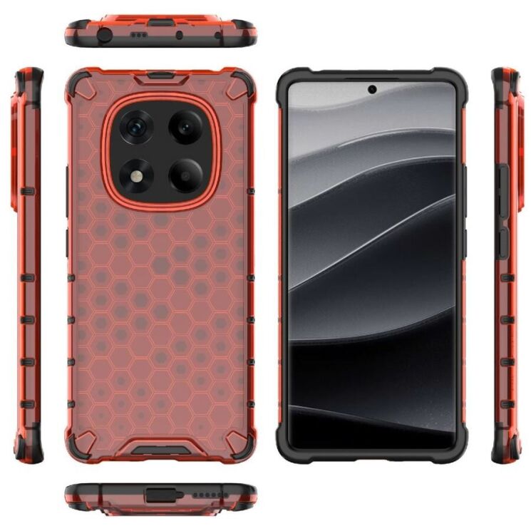 Защитный чехол Deexe Honeycomb Series для Xiaomi Redmi Note 14 Pro - Grey: фото 4 из 5