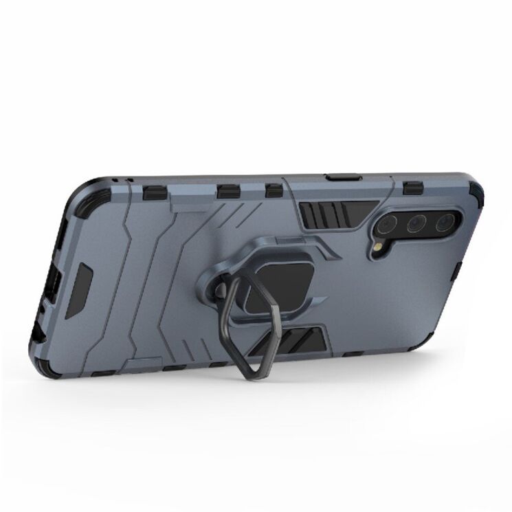 Чехол с подставкой Deexe Hybrid Case для OnePlus Nord CE - Blue: фото 3 из 8