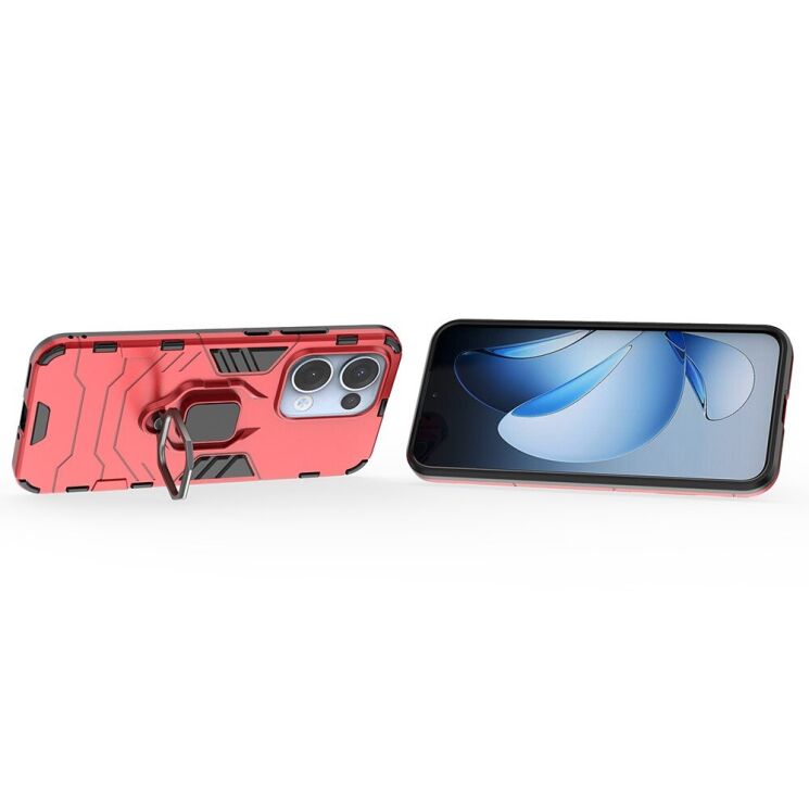 Защитный чехол Deexe Hybrid Case для OPPO Reno 13 5G - Red: фото 3 из 6