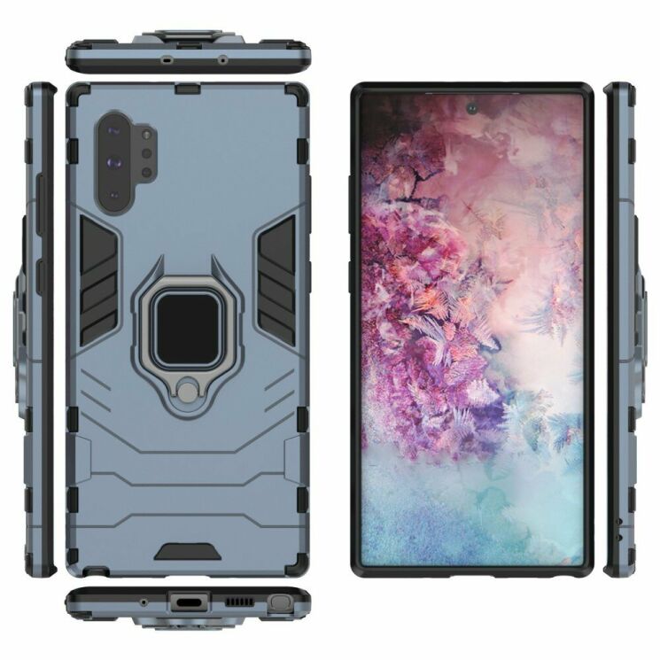 Защитный чехол Deexe Hybrid Case для Samsung Galaxy Note 10+ (N975) - Blue: фото 4 из 5