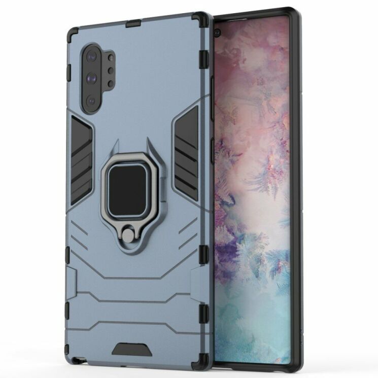 Защитный чехол Deexe Hybrid Case для Samsung Galaxy Note 10+ (N975) - Blue: фото 3 из 5