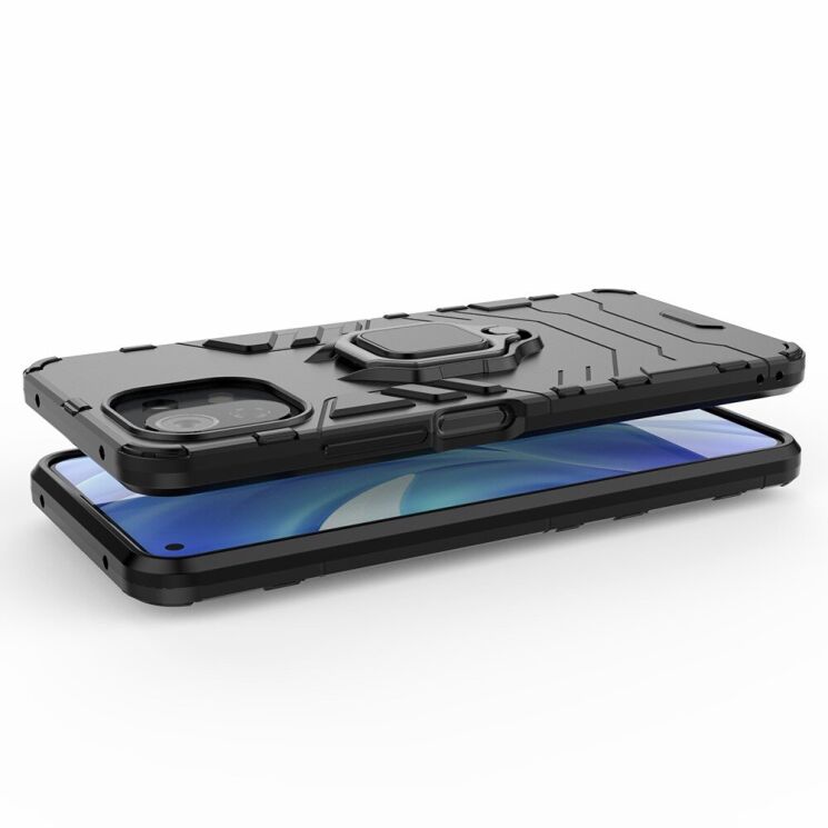 Защитный чехол Deexe Hybrid Case для Xiaomi Mi 11 Lite / 11 Lite NE - Black: фото 5 из 9