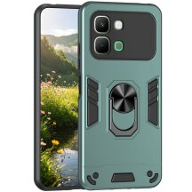 Защитный чехол Deexe Hybrid Shell для Infinix Note Edge - Green: фото 1 из 7