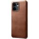 Защитный чехол Deexe Leather Back Cover для OPPO Reno 13 F/FS 5G - Brown (377914Z). Фото 1 из 5