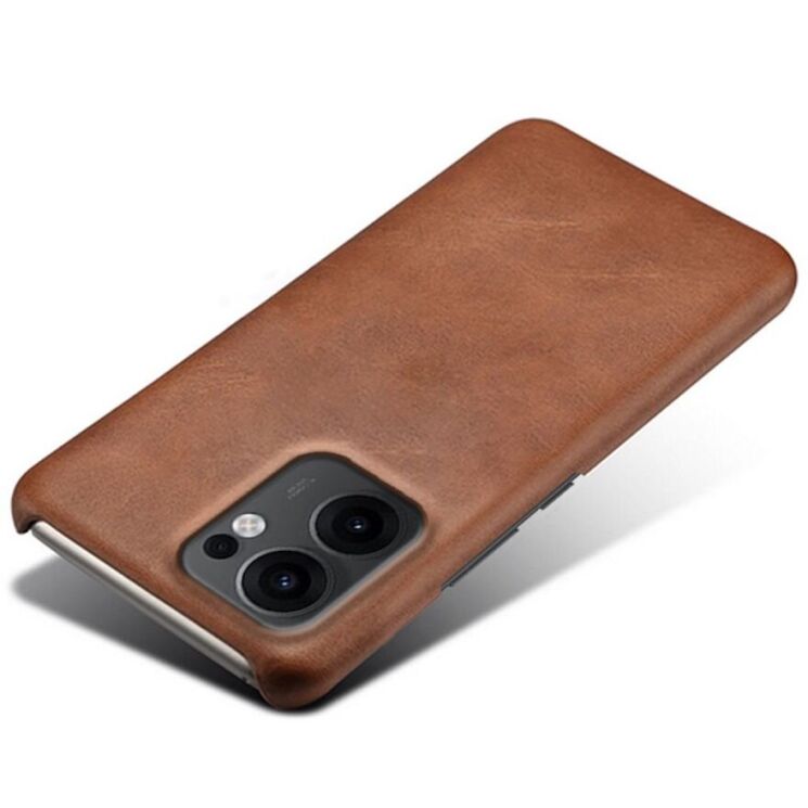 Защитный чехол Deexe Leather Back Cover для OPPO Reno 13 F/FS 5G - Brown: фото 2 из 5