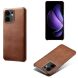 Защитный чехол Deexe Leather Back Cover для OPPO Reno 13 F/FS 5G - Brown (377914Z). Фото 4 из 5