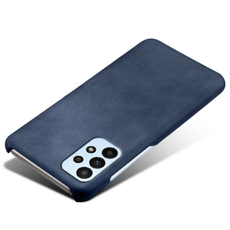 Защитный чехол Deexe Leather Back Cover для Samsung Galaxy A23 (A235) - Blue: фото 4 из 6