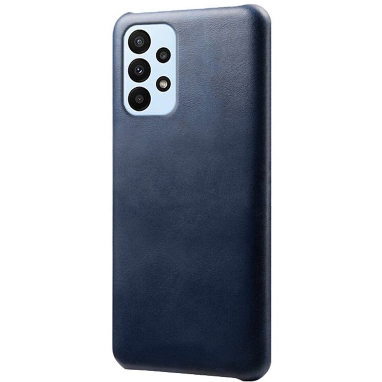 Защитный чехол Deexe Leather Back Cover для Samsung Galaxy A23 (A235) - Blue: фото 1 из 6