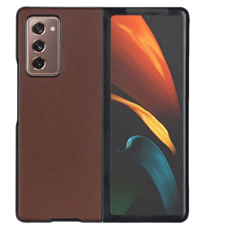 Захисний чохол Deexe Leather Case для Samsung Galaxy Fold 2 - Brown: фото 1 з 4