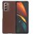 Защитный чехол Deexe Leather Case для Samsung Galaxy Fold 2 - Brown: фото 1 из 4