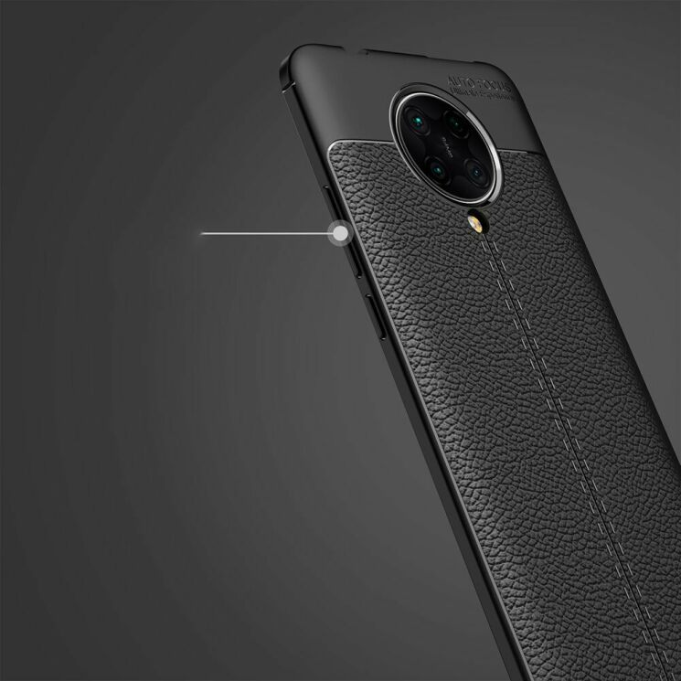 Защитный чехол Deexe Leather Cover для Xiaomi Poco F2 Pro / Redmi K30 Pro - Black: фото 14 из 18