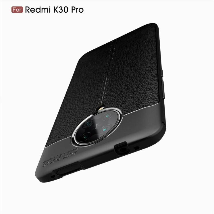 Защитный чехол Deexe Leather Cover для Xiaomi Poco F2 Pro / Redmi K30 Pro - Black: фото 11 из 18