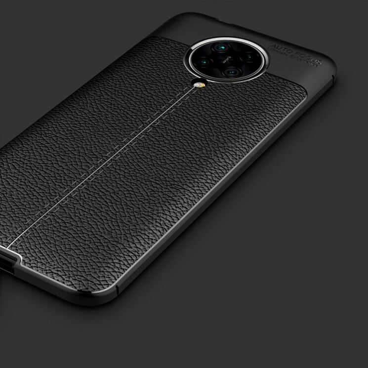 Защитный чехол Deexe Leather Cover для Xiaomi Poco F2 Pro / Redmi K30 Pro - Black: фото 15 из 18