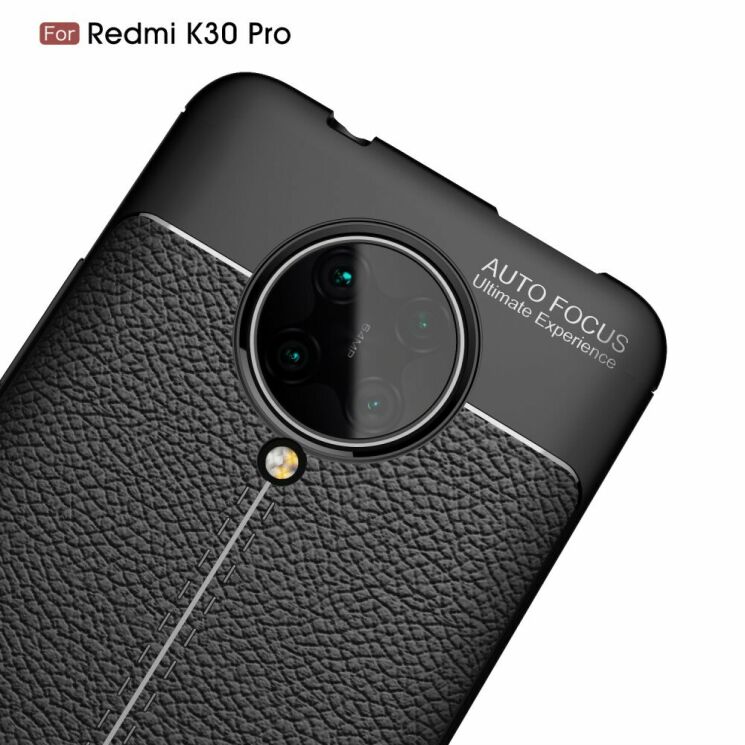 Защитный чехол Deexe Leather Cover для Xiaomi Poco F2 Pro / Redmi K30 Pro - Black: фото 6 из 18
