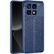 Защитный чехол Deexe Leather Cover для Xiaomi Poco F6 Pro - Blue (354924L). Фото 2 из 9