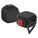 Защитный чехол Deexe Lock Design для Samsung Galaxy Buds Live / Buds Pro / Buds 2 / Buds 2 Pro / Buds FE - Black / Red (267820BR). Фото 1 из 7