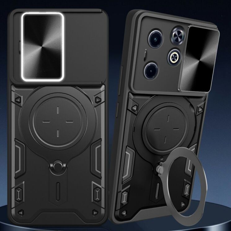 Защитный чехол Deexe Magnetic Space для Infinix Hot 40i / Smart 8 - Black: фото 2 из 10