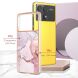 Защитный чехол Deexe Marble Style для Xiaomi Poco X6 Pro - Purple (345857V). Фото 6 из 6
