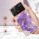 Защитный чехол Deexe Marble Style для Xiaomi Poco X6 Pro - Purple (345857V). Фото 4 из 6