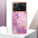 Защитный чехол Deexe Marble Style для Xiaomi Poco X6 Pro - Purple (345857V). Фото 5 из 6