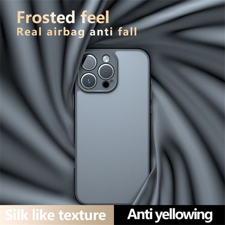 Захисний чохол Deexe Matte Skin для Apple iPhone 16 Pro - Transparent / Black: фото 8 з 10