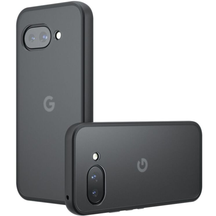 Защитный чехол Deexe Matte Skin для Google Pixel 9a - Transparent / Black: фото 1 из 9