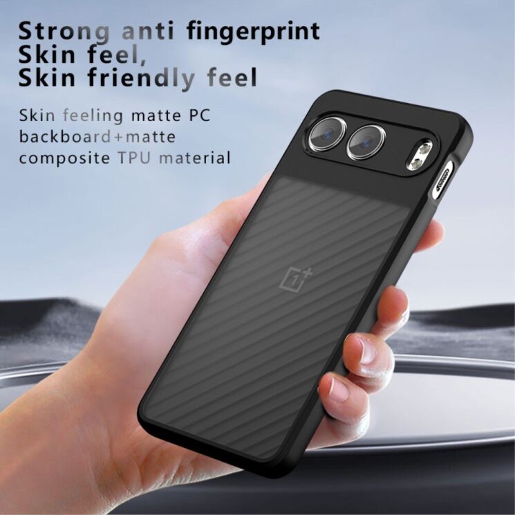 Защитный чехол Deexe Matte Skin для OnePlus Nord 4 - Black: фото 8 из 12