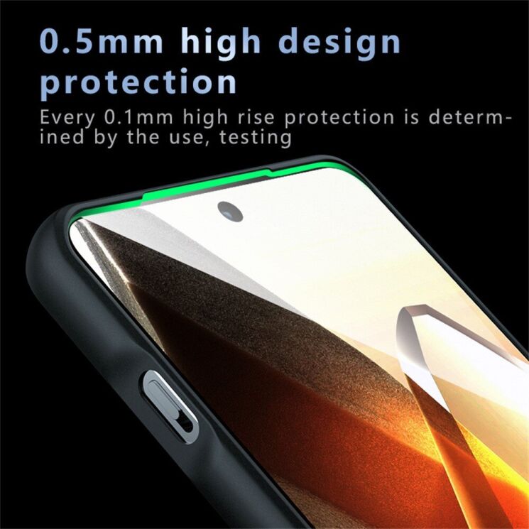 Защитный чехол Deexe Matte Skin with MagSafe для OnePlus 13 - Transparent / Black: фото 7 из 11