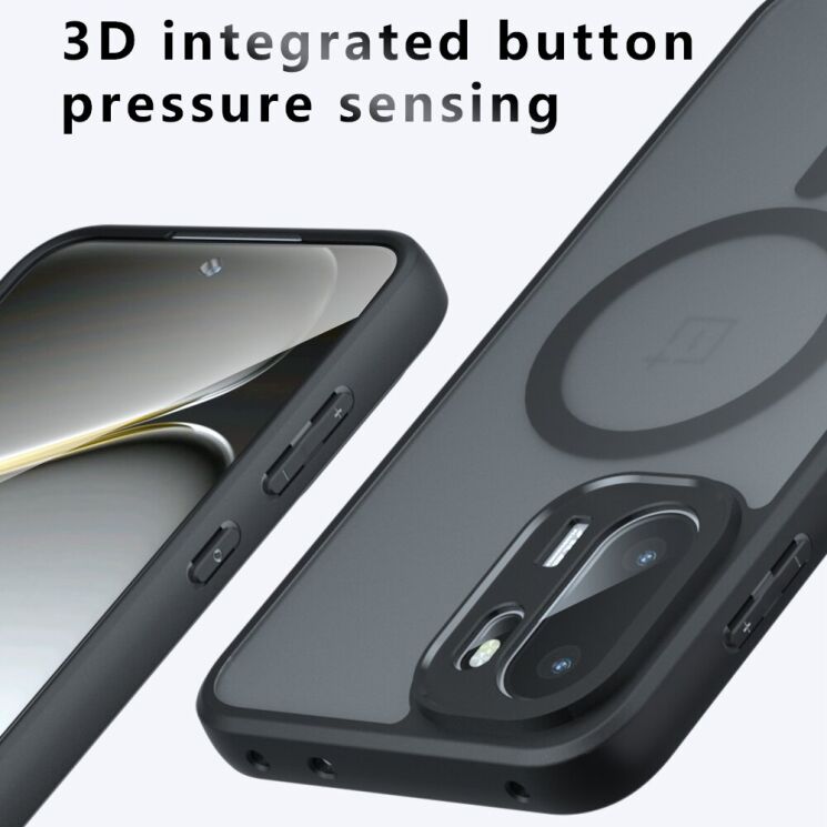 Защитный чехол Deexe Matte Skin with MagSafe для OnePlus 15R / Ace 6 / Ace 6T - Black: фото 14 из 14