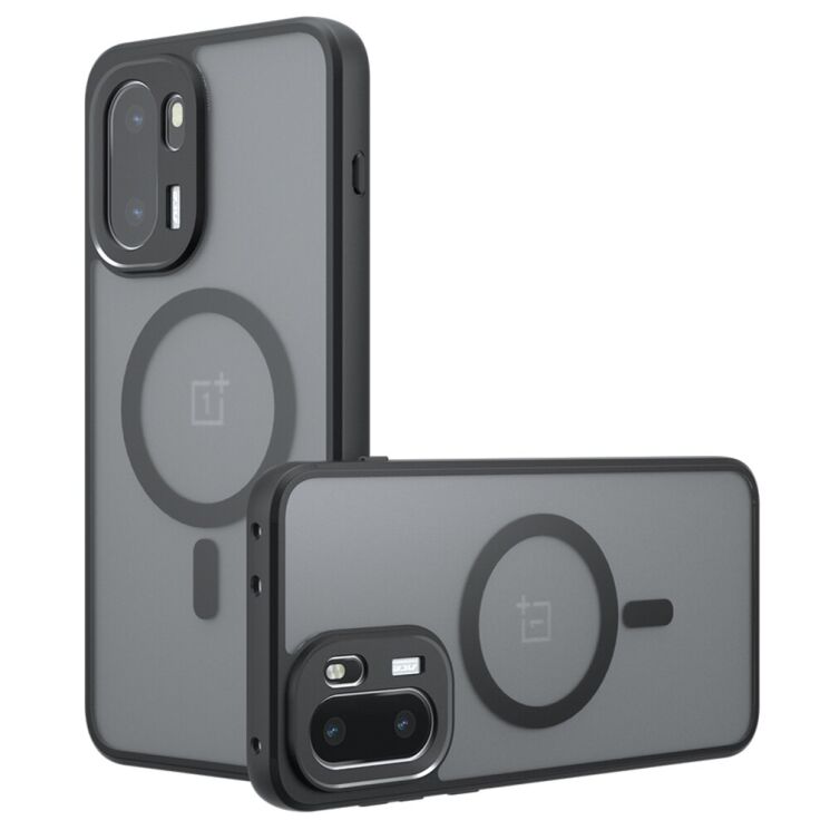 Защитный чехол Deexe Matte Skin with MagSafe для OnePlus 15R / Ace 6 / Ace 6T - Black: фото 1 из 14