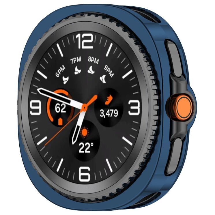 Защитный чехол Deexe Protective Frame для Samsung Galaxy Watch 8 Classic - Blue: фото 2 из 3