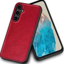 Защитный чехол Deexe Retro Cover для Samsung Galaxy M35 (M356) - Red: фото 1 из 8