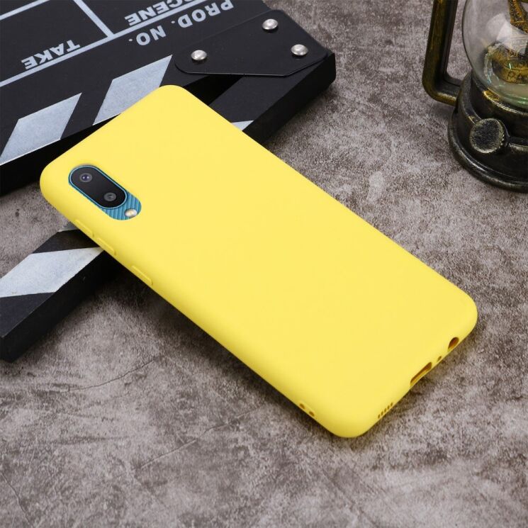 Силіконовий (TPU) чохол Deexe Silicone Case для Samsung Galaxy A02 (A022) - Yellow: фото 3 з 6