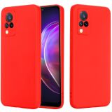 Силиконовый (TPU) чехол Deexe Silicone Case для VIVO V21 - Red: фото 1 из 6