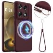 Защитный чехол Deexe Silicone Case with MagSafe для Motorola Signature - Wine Red (407614WR)