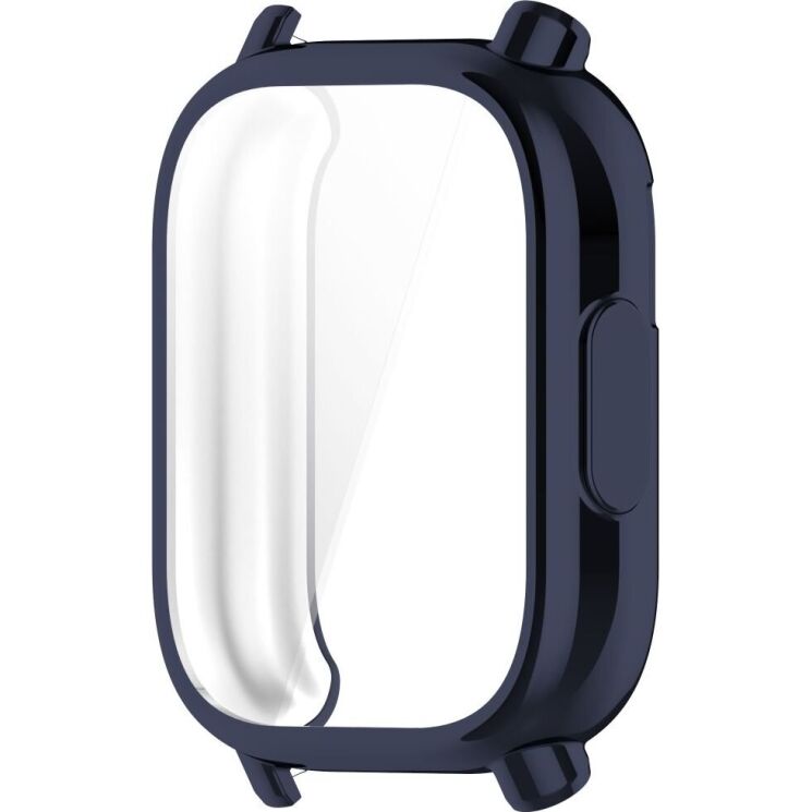 Защитный чехол Deexe Silicone Frame для Xiaomi Redmi Watch 5 Active - Midnight Blue: фото 3 из 7