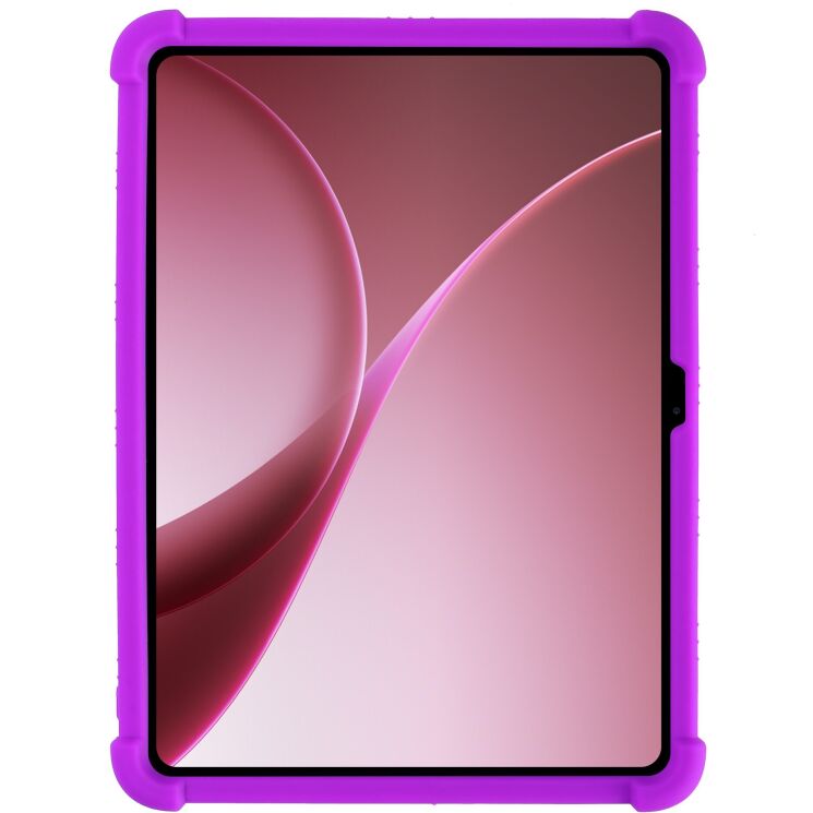 Захисний чохол Deexe Silicone Kickstand для OnePlus Pad Go 2 - Purple: фото 3 з 8