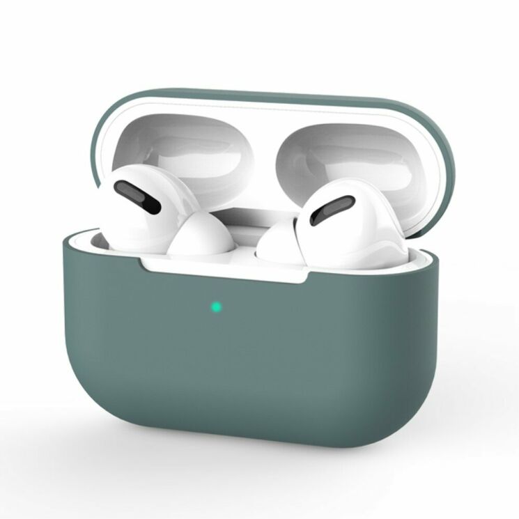Защитный чехол Deexe Simple Style для Apple AirPods Pro - Dark Green: фото 1 из 10