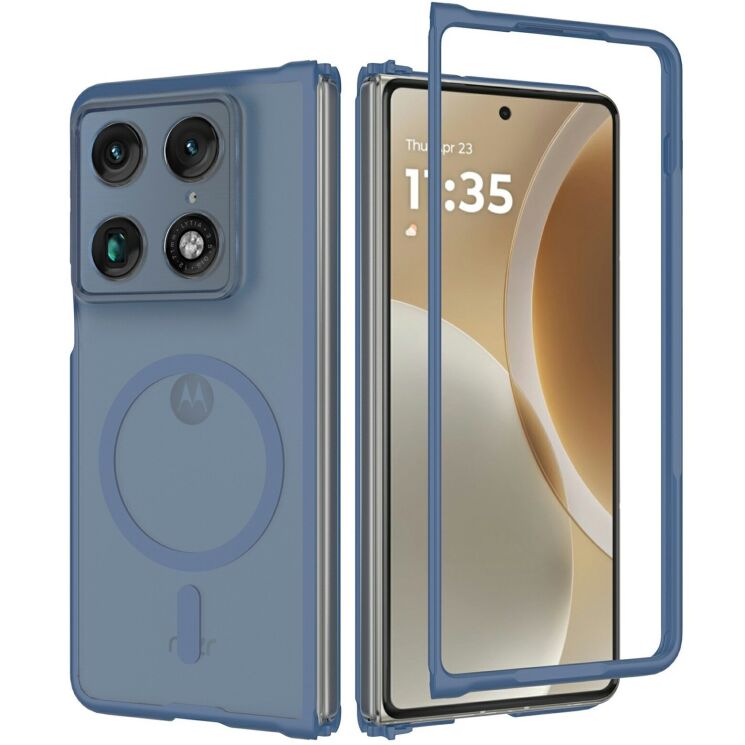 Захисний чохол Deexe Skin Touch (FF) для Motorola Razr Fold - Blue: фото 1 з 8
