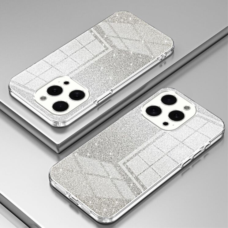 Защитный чехол Deexe Sparkles Cover для Apple iPhone 15 Pro - Transparent: фото 2 из 7