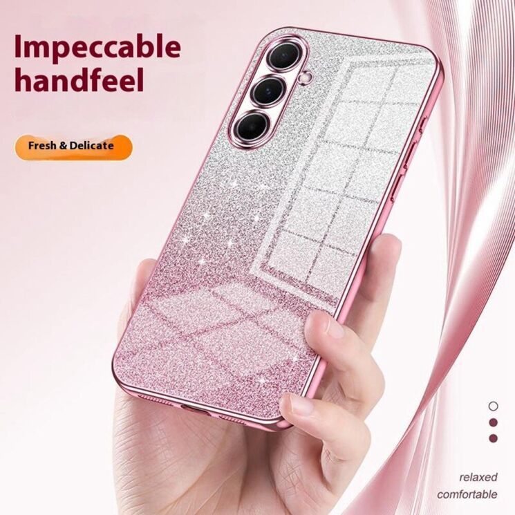 Захисний чохол Deexe Sparkles Cover для Samsung Galaxy A56 (A566) - Pink: фото 6 з 7