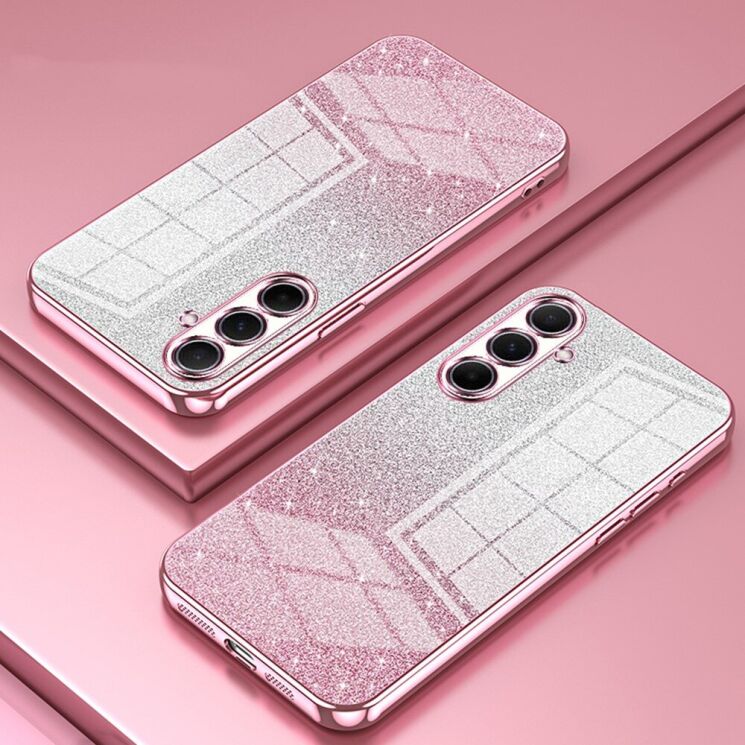 Захисний чохол Deexe Sparkles Cover для Samsung Galaxy A56 (A566) - Pink: фото 2 з 7