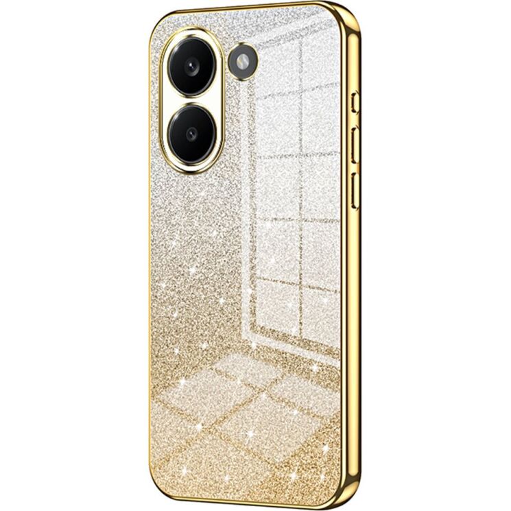 Защитный чехол Deexe Sparkles Cover для Xiaomi Poco X8 Pro - Gold: фото 1 из 7